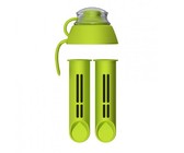 PearlCo Filter Cartridge for PearlCo Water Bottle x 2 + Free Lid Green