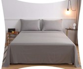 Wrinkle Resistant Luxury Hotel Sheet Set Queen Grey