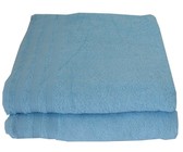 Bunty's Bath Sheet 110 x 150cms 375GSM Design 77 (2 Piece Pack) - Turquoise
