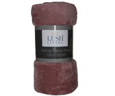 Lush Living - Flannel Fleece Throw 125 x 150 cm - Rosetta