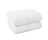 Bulk Pack 2 x Miss Lyn 600gsm Hand Towels White