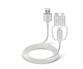 Devia Nylon Braided 3 in 1 Charging Cable