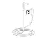 SBS Data Cable USB 2.0 to Lightning - 90° connectors - White 1m