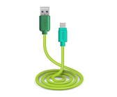 SBS Data Charging Cable USB 2.0 to Apple Lightning - Green 1m