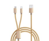 Devia Nylon Braided 3 in 1 Charging Cable
