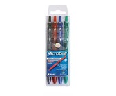 Pilot Acroball Ballpoint Pens (Wallet of 4 Basic Colours)