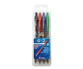 Pilot Frixion Ball Erasable Medium Rollerball Pens - Wallet of 4 Basic Colours