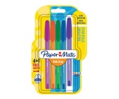 Paper Mate Inkjoy 100 Capped Ballpoint Pens - Assorted Fun (Carded 4+1)
