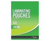 A4 150 Micron Laminating Pouches 216 x 303mm - Box of 100