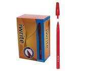 iWrite Ballpoint Pens Box of 50 - Red