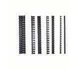Meeco 6mm Binding Element - Black 100pcs