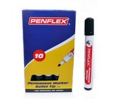Penflex PM 15 Permanent Markers Bullet Tip Box-10 Black