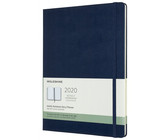 Moleskine 2020 Weekly Planner, 12m, Extra Large, Sapphire Blue, Hard Cover (7.5 X 9.75)