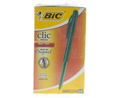 BIC Clic Medium Ballpoint Pens - Green (Box of 60)
