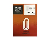 45 Up Labels Self Adhesive A4 Size - 100 Sheets