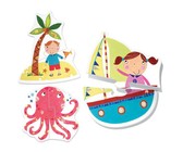 Headu Montessori Touch Puzzle The Farm - 2 Piece