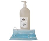 Combo - Hand Sanitizer 1L and Surgical Face Mask