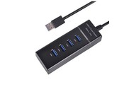 4-Port SuperSpeed USB 3.0 Hub with Individual On/Off Switches