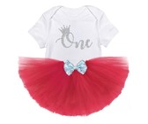 My First Birthday-One- Red Tutu