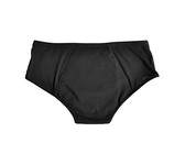 Confidence Period Panties Classic Boyshort Lycra Black Medium