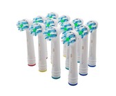 12 Pack Toothbrush Heads - Cross Action Toothbrush Heads for Oral B