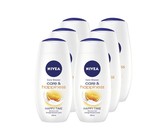NIVEA care & happiness shower cream / body wash - 6 x 250ml