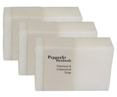 PepperSt Patchouli & Cedarwood Handmade Essential Oil Soap - 100g X 3