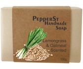 PepperSt Handmade Glycerine Soap - Lemongrass & Oats (100g)
