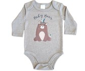 Babygrow-Long sleeve-Baby Bear-Brown