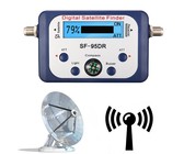 Digital Satellite Finder Meter with LCD Display & with Compass