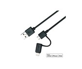 SBS Data Cable USB 2.0 to Lightning - 90° connectors - White 1m
