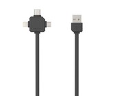 SBS Data Cable USB 2.0 to Micro USB - 90° connectors - Black 1m