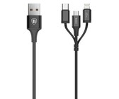 Baseus 1.5M - 3A Special Data Backseat USB Type-A to Lightning +2xUSB Cable