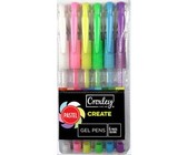 Croxley Create Pastel Gel Pens - Assorted (Blister of 6)