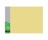 Yellow 2 Fold Foolscap Tag Manilla 180gsm Board Folder - Pack of 100