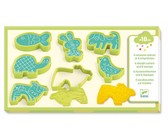 Djeco Play Dough - 6 Cutters and 6 Stamps - Pet Animals