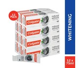 Colgate Natural Extracts Charcoal, Pure Clean Toothpaste, Bulk Pack,12x75ml