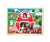 Headu Montessori Touch Puzzle The Farm - 2 Piece