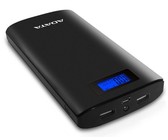 LMA- Moxom Universal Power Banks 15000mAh with 2 USB Ports, White