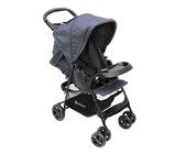 Lightweight Baby Pram Pushchair Buggy Stroller - Denim Grey