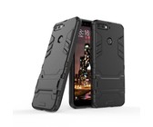 2-in-1 Dual Shockproof Case for Huawei Y6 2018 - Black
