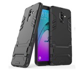 2-in-1 Dual Shockproof Case for Samsung Galaxy J8 Black