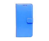Deluxe PU Leather Book Flip Cover Samsung Galaxy S6 Edge - L. Blue