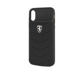 Ferrari - Power Case Full Cover Deboss Lines Rubber for iPhone X