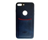 TUFF-LUV Shockproof Dual Layer Armour Case (with Stand & Card slot) for Apple iPhone 7/8 Navy Blue