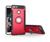 Magnetic Kickstand Ring Stand Case for Huawei Mate 20 Lite Red