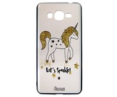 RedDevil Samsung J2 Prime Protective Fashion Back Cover - Sparkle Unicorn