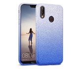 Tekron Glitter Sparkle Gradient Case for iPhone XS Max - Silver to Blue