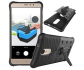 Tuff-Luv Hybrid Combination Case with Holder for Xiaomi Redmi 4A - Black