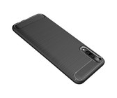 TUFF-LUV Carbon Fibre Style Armour Case For Galaxy A40 - Black